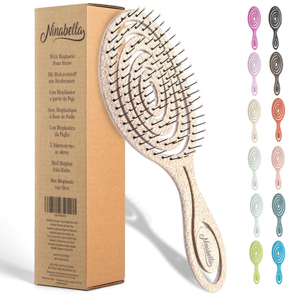 Ninabella Entwirrbürste – Die umweltfreundliche Haarbürste für sanftes Entwirren von Locken und nassem Haar, ideal für die ganze Familie!