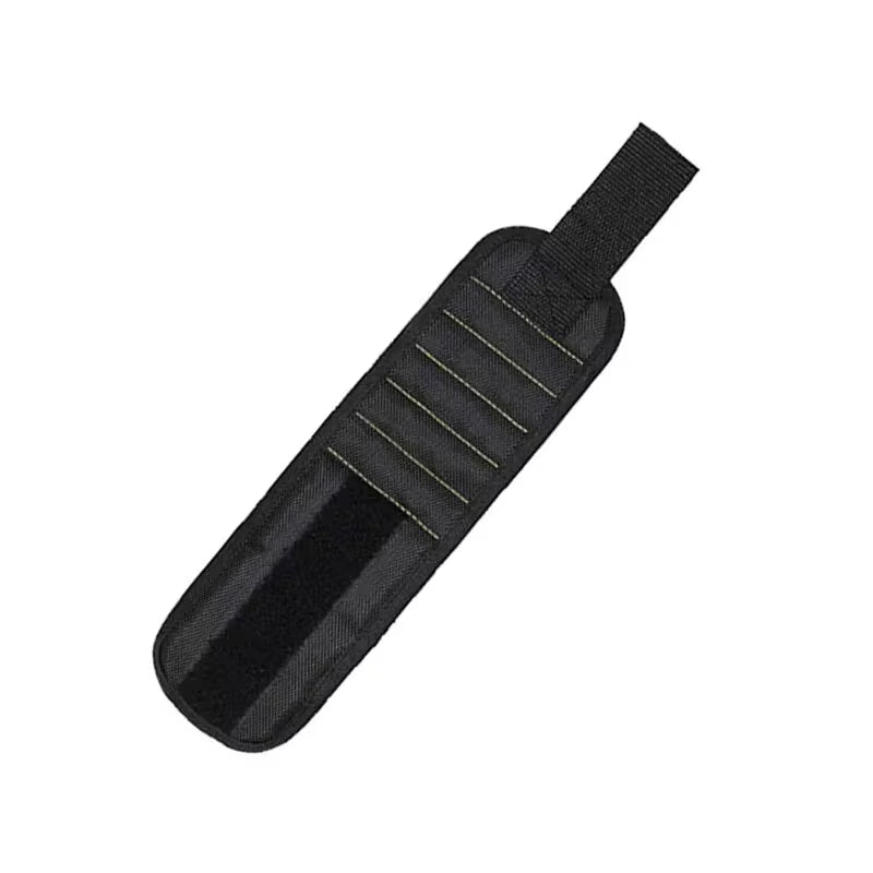 Magnetic Wristband Tool Holder for Screws, Nails, and Drilling Bits with Strong Magnets - Five Rows of Ten Magnets