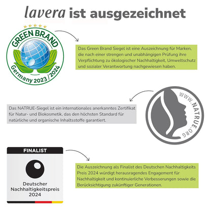 Lavera Straffendes Serum - Vegan - Naturkosmetik - 3-Fach-Hyaluron & Und Dem Power-Wirkstoff Bakuchiol - Ohne Nanopartikel - Ohne Alkohol - Feuchtigkeit Und Pflege - 30 Ml (1 Stück)