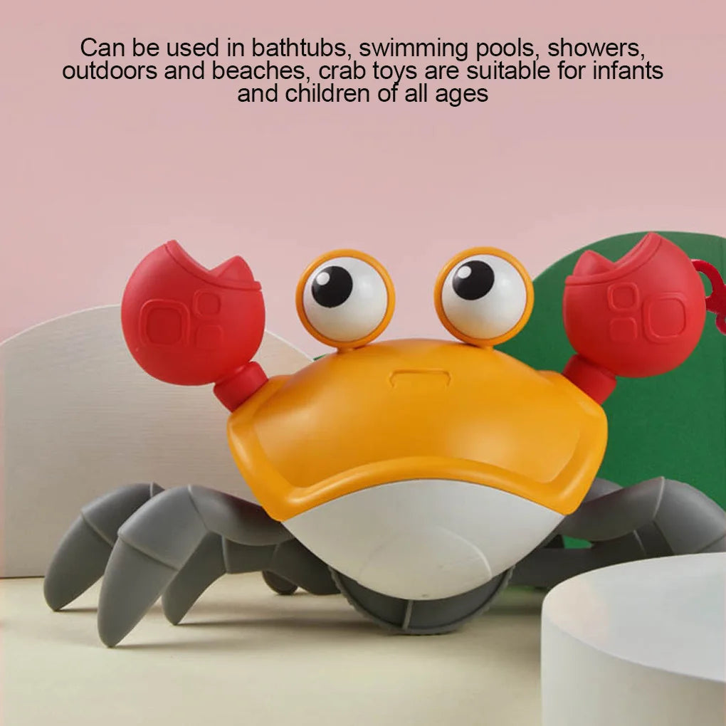 Interactive Portable Baby Bath Tub Crab Toy - Fun Clockwork Water Play for Learning and Walking Skills!