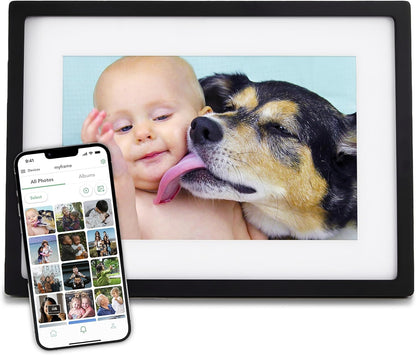 Frame - 10" WLAN Digitaler Bilderrahmen mit Touch-Screen | Sofort Fotos per E-Mail oder App senden | Ideales Geschenk mit Cloud Storage