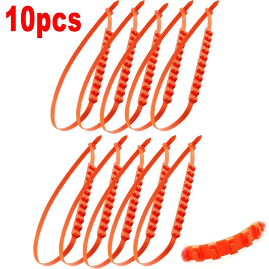 Winter Tire Anti-Skid Chains for Cars and Motorcycles - 10/20 Piece Set for Emergency Outdoor Use