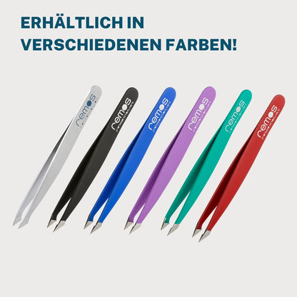 REMOS Kombipinzette Edelstahl [Inox]Rostfrei 9.5 Cm - 2In1 Für Splitter - Haare