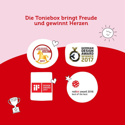 Tonies Toniebox Starter Set - Kabellose Musikbox mit Kreativ Figur für Kinder, 7 Std. Akku, Hellblau - Hörbücher & Lieder zum Entdecken!
