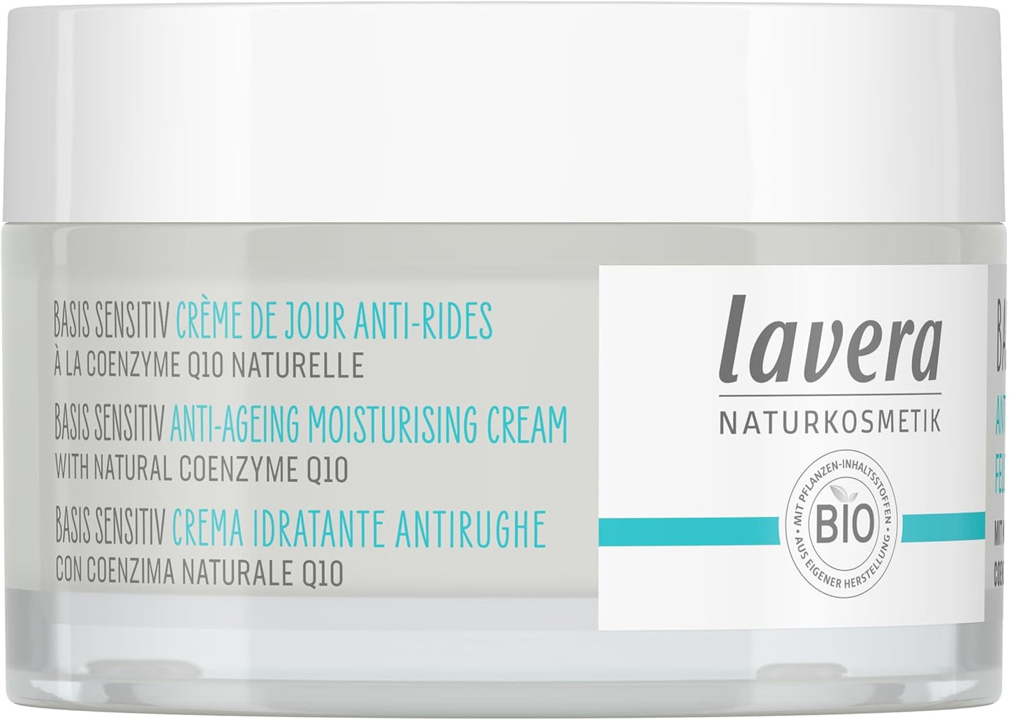 Lavera Feuchtigkeitscreme Q10 ∙ Reduziert Falten ∙ Spendet Feuchtigkeit ∙ anti Aging Tagescreme ∙ Tagespflege Vegan ✔ Bio ✔ Naturkosmetik ✔ Natural ✔ Kosmetik Gesichtscreme 1Er Pack (1X50Ml)