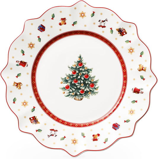 Villeroy & Boch – Toy'S Delight Frühstücksteller Weihnachten 24 Cm, Mikrowellensicher, Geschirr Weihnachten, Weihnachtsteller, Keksteller, Weihnachtsporzellan, Weihnachtsgeschirr, Premium Porzellan