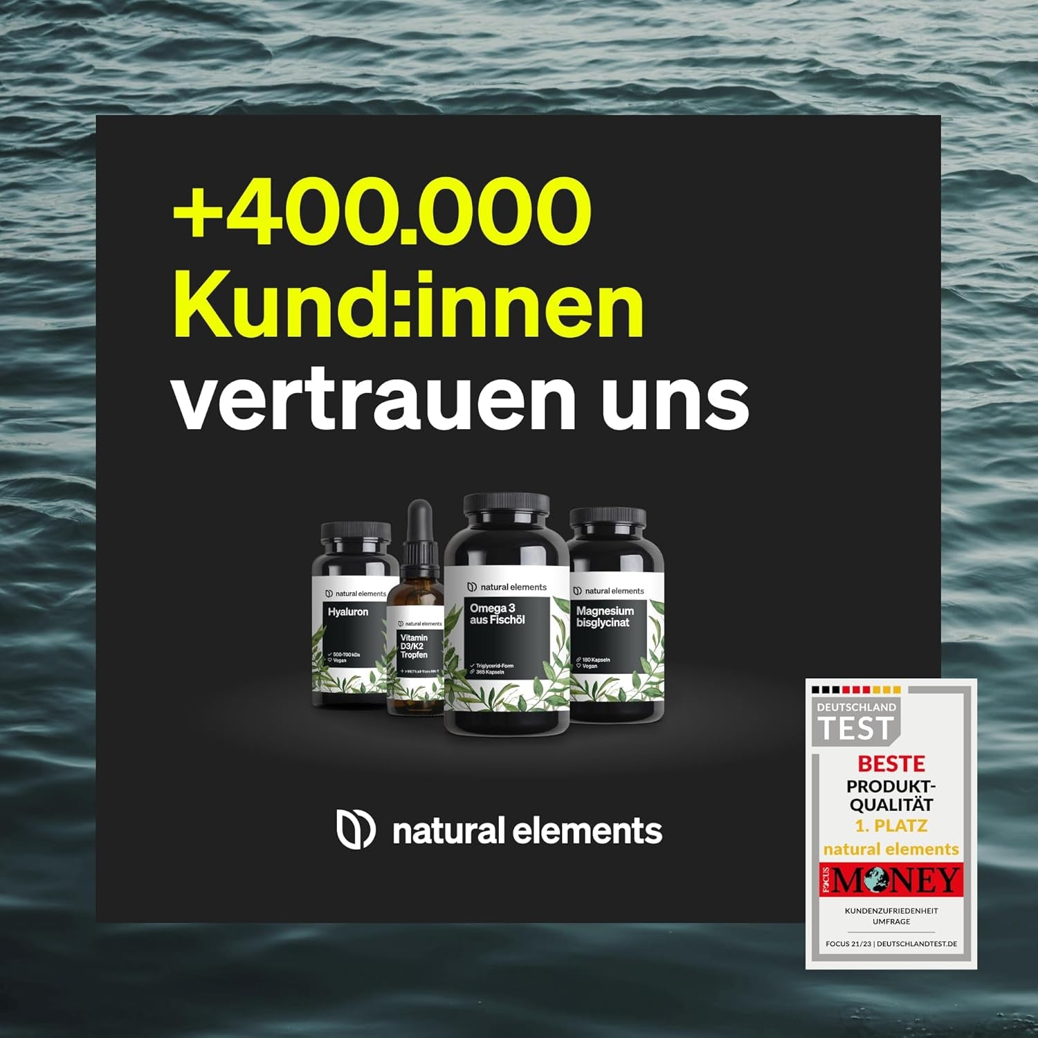 Omega 3 – 365 Kapseln – 2000Mg Fischöl Pro Tagesdosis – Mit EPA Und DHA in Triglycerid-Form – Laborgeprüft, Aufwendig Aufgereinigt Und Aus Nachhaltigem Fischfang