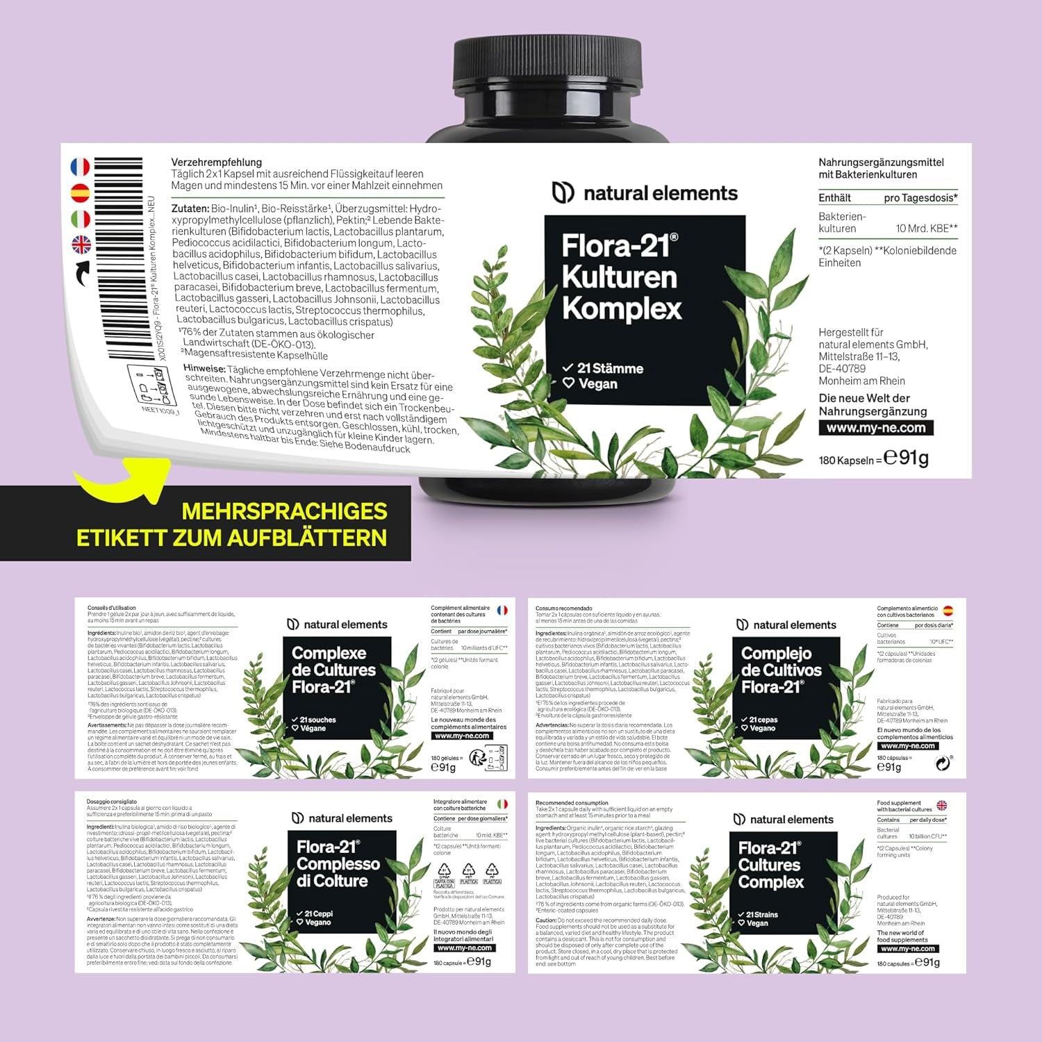 D-Mannose Mit Lactobacillus Bakterien Für Den Intim Support – 30 Tage Kur – 90 Gramm Pulver – 4 Laktobakterien-Stämme, 4 Mrd. KBE – Vegan, Hochdosiert, Ohne Unnötige Zusätze – Laborgeprüft