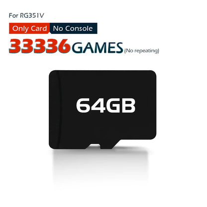 RG351V Game Card Used for RG351V Retro Game Console Built-In 50000/41000/33000 Retro Classic Games for PSP/PS1/NDS/N64/DC